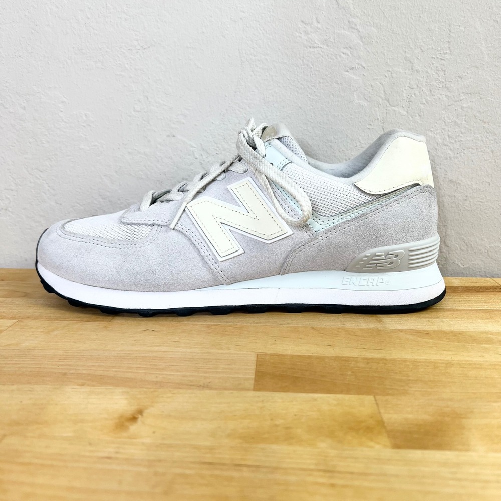 New Balance 574 Classic Sneakers Shoes Nimbus Cloud Grey White Women's Size 11